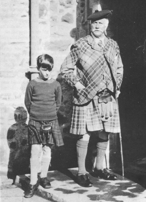 Sir Fitzroy Maclean with grandson Lord Charles MacLean
