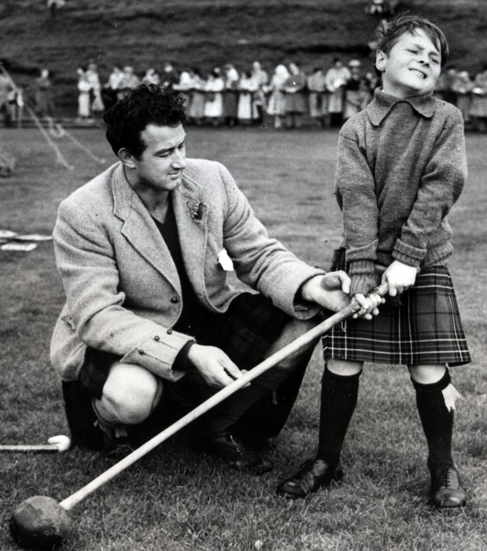 8 year old Lachlan at the Argylleshire Gathering - 1950