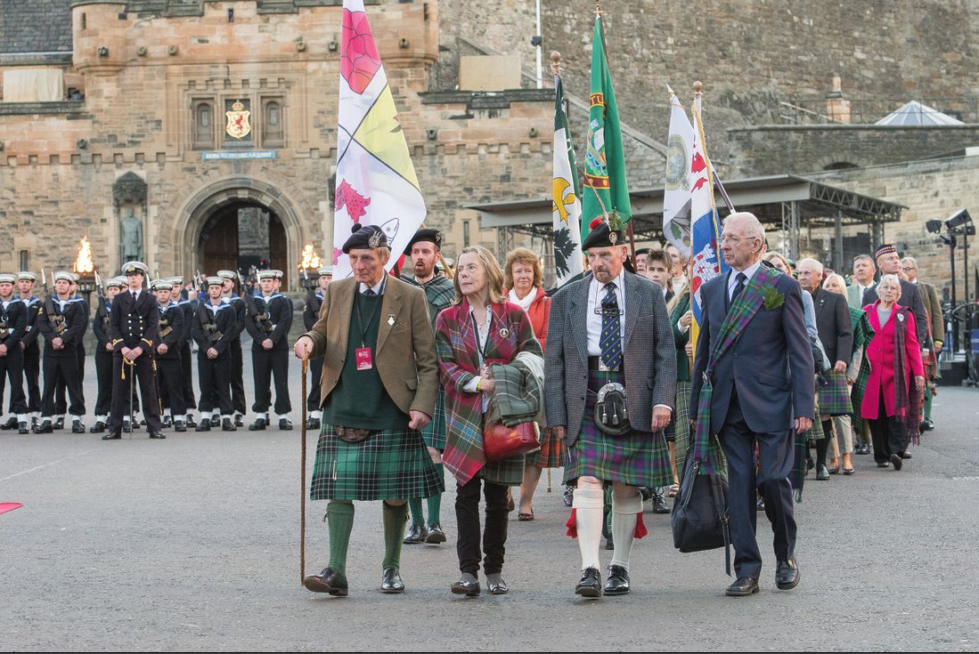 Sir Lachlan Maclean leads clan at Edinburgh Castle for the 2017 Royal Edinburgh Military Tattoo