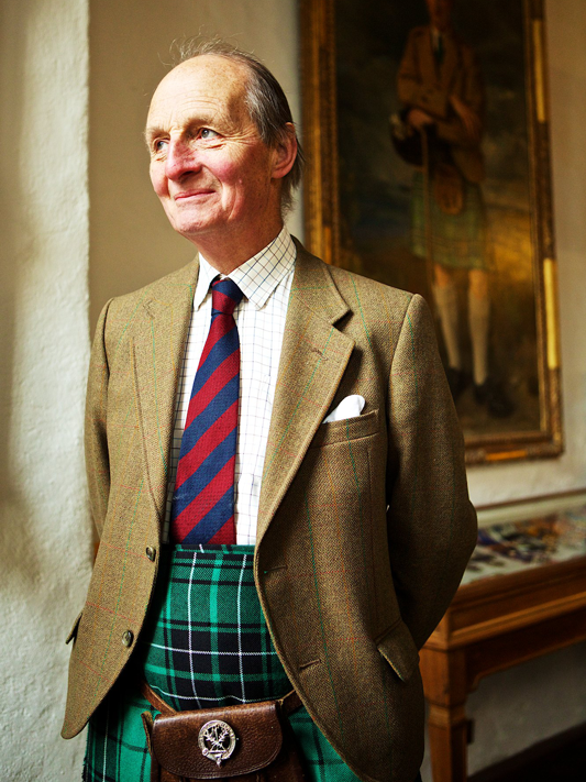 Sir Lachlan Maclean, Bt, CVO (Portrait by Rupert Shanks, 2017)