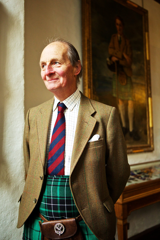 Portrait of Sir Lachlan Hector Charles Maclean by Rupert Shanks, 2014.