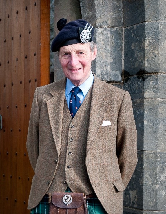 Sir Lachlan Maclean at Duart Castle, c.2018